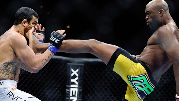 Anderson Silva e Vitor Belfort: atletas mais velhos, para enfrentar garotos, precisam de alguma substância química para não serem massacrados