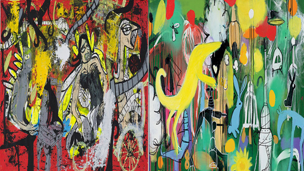 As obras de G. Fogaça e Pitágoras Lopes estarão presentes na exposição “Boderline”, que tem abertura nesta quarta-feira, 14. As simultâneas individuais trazem o universo caótico dos artistas