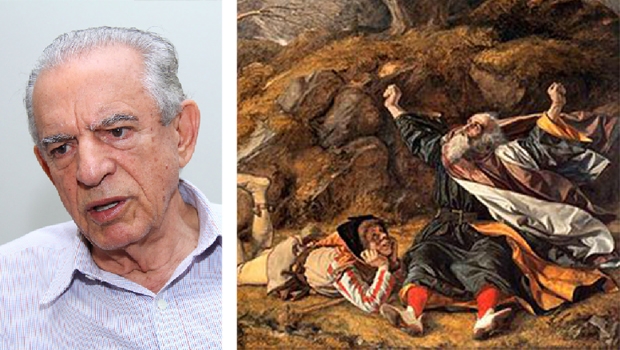 Iris Rezende: o Rei Lear do Cerrado usa dentadura, mas, como seus adversários internos ainda mordem com dentes de leite, sua mordedura permanece forte. O velho cacique e os jovens “líderes” estão enterrando o PMDB e estão “viciados” em perder eleições (masoquismo eleitoral?) | Foto: Fernando Leite/Jornal Opção