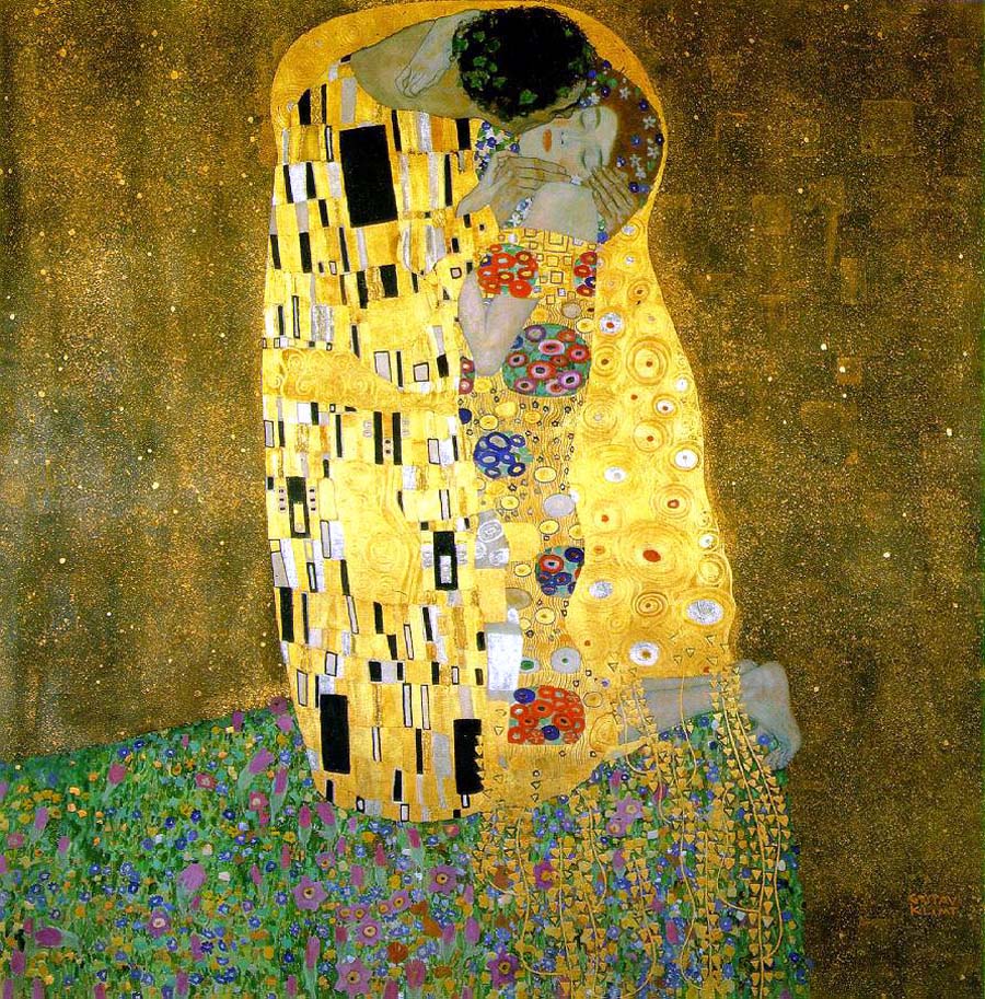 "O Beijo" de Gustav Klimt