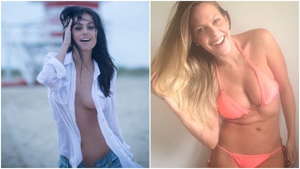 Fran Costa e Julia Guerra: primeiro beijo lésbico da publicidade | Fotos: reprodução / Extra / Instagram