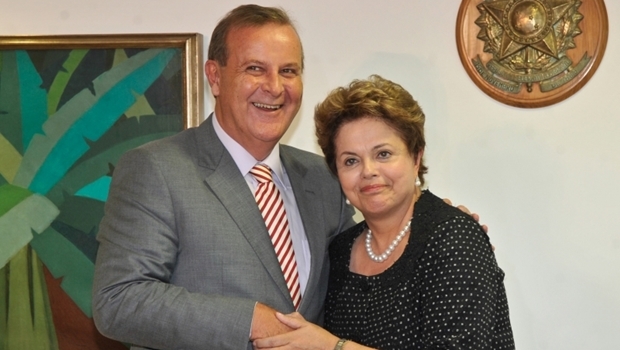 Prefeito Paulo Garcia recebe presidente Dilma Rousseff | Foto: José Cruz / ABr