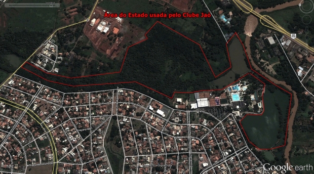 Área do Estado que é usada pelo Clube Jaó há quase 40 anos