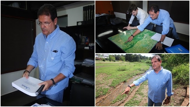 Berocan apresentou ao Jornal Opção os mapas e a área do Estado | Fotos: Fernando Leite / Jornal Opção