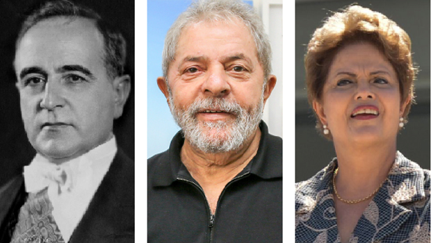 Getúlio Vargas criou a Petrobrás; e os governos petistas, do ex-presidente Lula da Silva e da presidente Dilma Rousseff, podem destrui-la. Empresa petrolífera era o símbolo de um Brasil que funcionava, porém não é mais | AWikipédia Commons / Ricardo Stuckert/ Instituto Lula / Antonio Cruz/ Agência Brasil