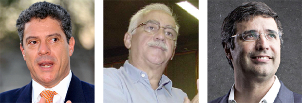 Roger Agnelli, Antoninho Marmo Trevisan e André Esteves: esses e outros empresários fazem parte de um tipo de conselho direto de Lula da Silva | Fotos: José Cruz/ABr; Antonio Cruz/ABr; Pedro Dias