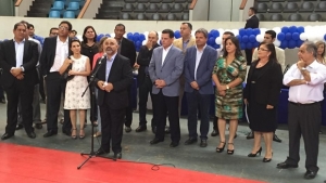 Hilton destacou a importância da obra para o futuro do esporte em Goiás | Foto: Reprodução Governo de Goiás