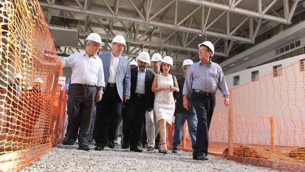 Hilton foi acompanhado por Marconi Perillo e Raquel Teixeira, ambos do PSDB | Foto: Wagnas Cabral