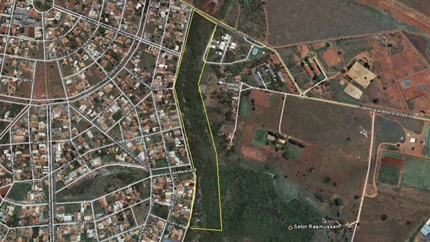 Área sob posse do Clube Jaó que o MPGO afirma ter sido fruto de uma “grilagem de terra”