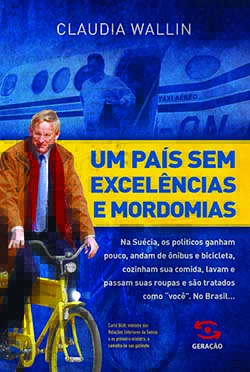 Capa de “Um País Sem Excelências e Mordomias”: livro mostra que suecos dão às autoridades seu devido lugar