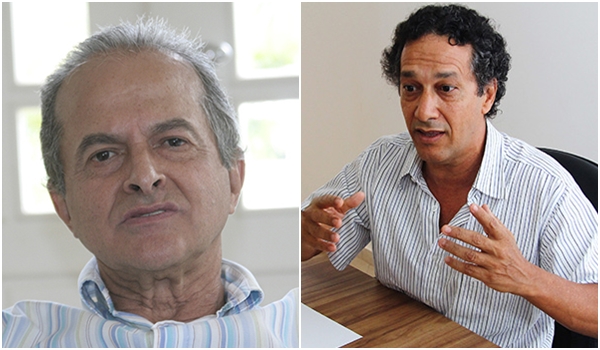 Wilson Ferreira: “Temos de aplaudir as manifestações de cunho liberal” / Pedro Célio: “Frustração com a esquerda impulsionou a direita no Brasil” | Fotos: Fernando Leite/Jornal Opção