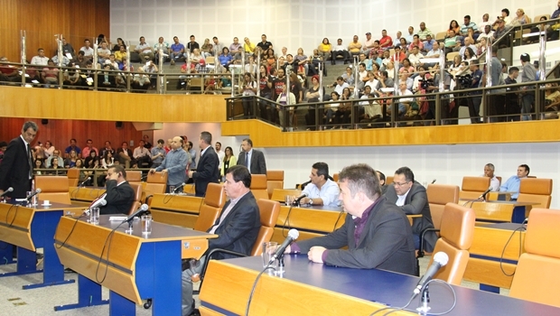 Vereadores durante prestação de contas | Foto: Alberto Maia