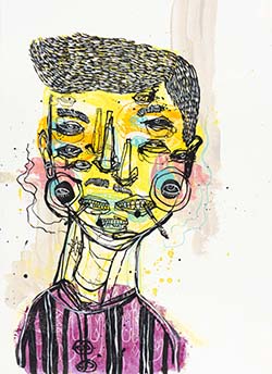 Com oito retratos que compõem a série-única, “Todos os Olhos” fica em exposição na livraria Fnac até o dia 25 de julho