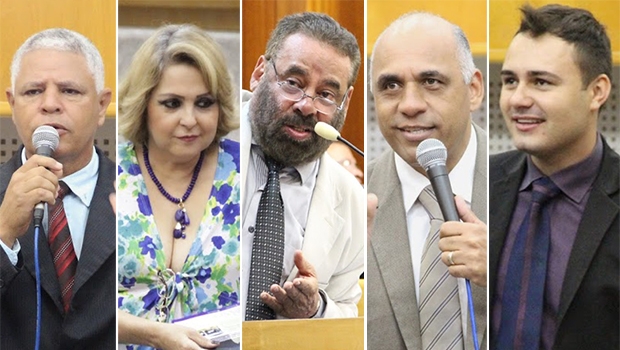 Cinco vereadores da base do Paço Municipal assinaram requerimento | Fotos: Alberto Maia/Câmara de Goiânia