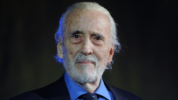 Ator Christopher Lee, em 2013 