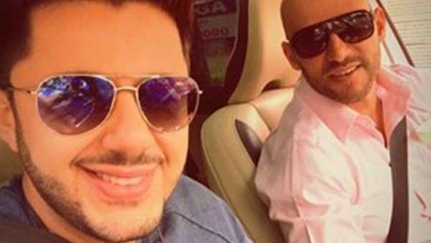 Cantor Cristiano Araújo e o motorista Miranda Ribeiro | Foto: Reprodução