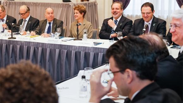 Dilma durante encontro com empresários brasileiros em Nova York | Foto: Roberto Stuckert Filho/Presideência da República)Roberto Stuckert Filho/Presideência da República