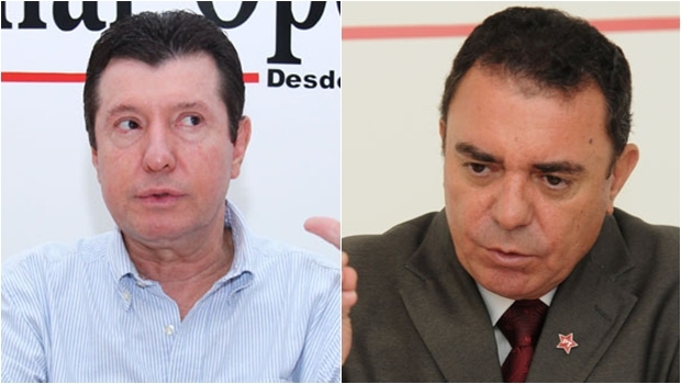 Os deputados estaduais Luis Cesar Bueno (PT) e José Nelto (PMDB) educaram seus filhos em escolas particulares. Se as OSs derem certo, é provável que seus netos poderão estudar em escolas públicas | Fotos: Fernando Leite/Jornal Opção