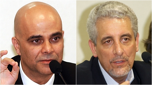 Transferências realizadas por Marcos Valério (esquerda) e Henrique Pizzolato alimentavam o "valerioduto" | Foto: Antonio Cruz/ABr e José Cruz/ABr