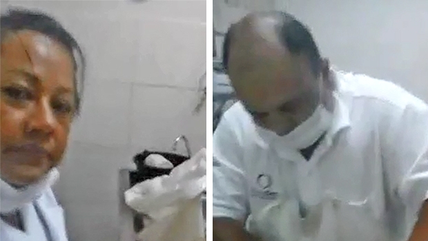 Vídeo mostra funcionários preparando corpo do cantor | Foto: Reprodução/Vídeo