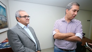 José Eliton aproveitou a oportunidade para responder algumas demandas do prefeito de Trindade para a cidade  | Foto: Fernando Leite / Jornal Opção 
