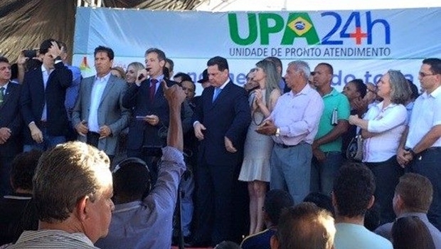 arthur chioro inauguração upa aparecida foto reprodução fb