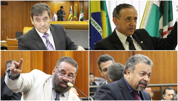 Clécio Alves e Paulo Magalhães (à esquerda) e Anselmo Pereira Elias Vaz frequentaram todas as sessões ||Fotos: Câmara de Goiânia