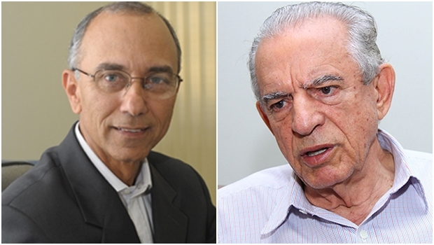 Na montagem, o ex-presidente da Ademi , Ilézio Inácio e o ex-prefeito Iris Rezende | Foto: Reprodução Twitter/Jornal Opção - Fernando Leite