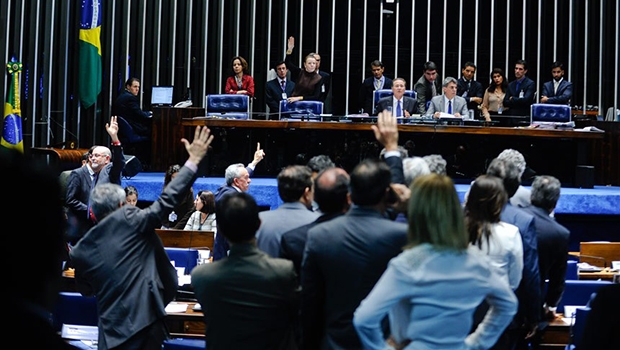 Painel registrou presença de 35 parlamentares às 23h40 | Foto: Moreira Mariz/Agência Senado