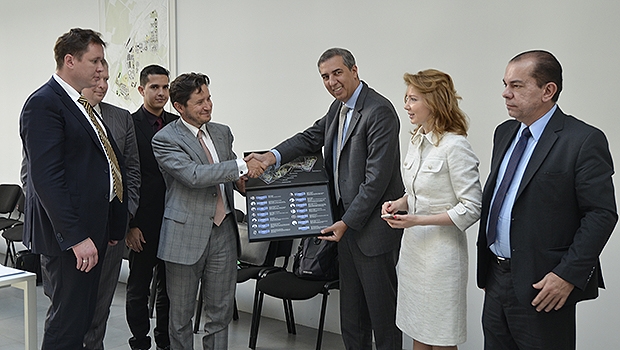 Missão goiana durante visita à Fundação Skolkovo, na Rússia | Foto: SED Goiás/Divulgação