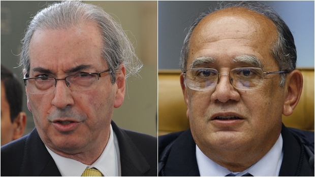 Eduardo Cunha (esquerda) nega ter tratado sobre o assunto com o ministro do STF | Foto: Antonio Cruz/Agência Brasil; Nelson Jr./SCO/STF
