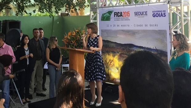 Secretária Raquel Teixeira anuncia novidades para as próximas edições do Fica | Foto: Alexandre Parrode / Jornal Opção