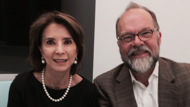Raquel Teixeira e David Plank, durante a visita da secretária aos EUA no começo do ano | Foto: arquivo pessoal