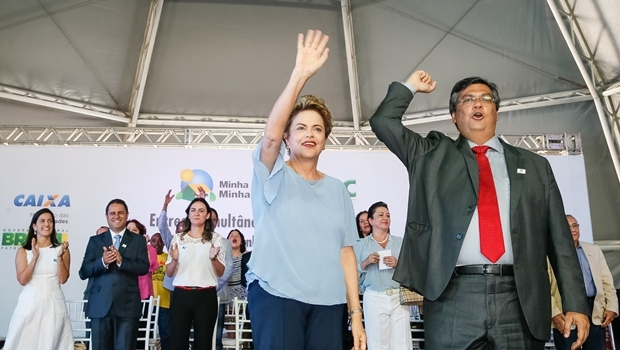 Presidente Dilma Rousseff e governador Flávio Dino: não vai ter golpe | Foto: Roberto Stuckert Filho/PR