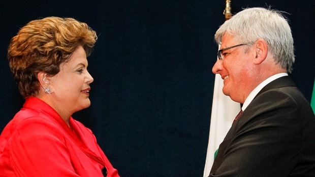Dilma na cerimônia de posse do Procurador-Geral da República, Rodrigo Janot, em 2013 | Foto: Roberto Stuckert Filho/ PR