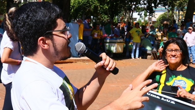 "Acima de tudo, a gente está acabando com o mito que as ruas eram lugar só para o PT e para comunistas", diz Murilo Ferreira | Foto: Fernando Leite/Jornal Opção