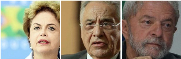 Fernando Henrique Cardoso, Lula da Silva e Dilma Rousseff: o partido dos dois últimos, o PT, trabalhou, de maneira orgânica, para destruir a imagem do primeiro. Agora, querem destruir Lula? Vale a pena?
