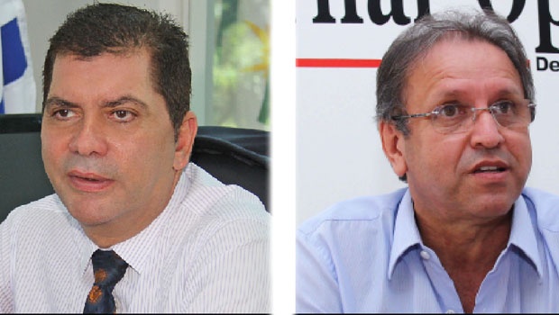 Prefeito de Palmas Carlos Amastha e governador Marcelo Miranda: uma parceria além do institucional? | Foto: Antônio Gonçalves; Fernando Leite/Jornal Opção