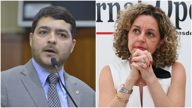 Henrique Arantes e Ana Carla Abrão Costa: os dois jovens deveriam abrir um debate sobre o crescimento e o desenvolvimento de Goiás | Fotos: Y. Maeda e Fernando Leite/Jornal Opção