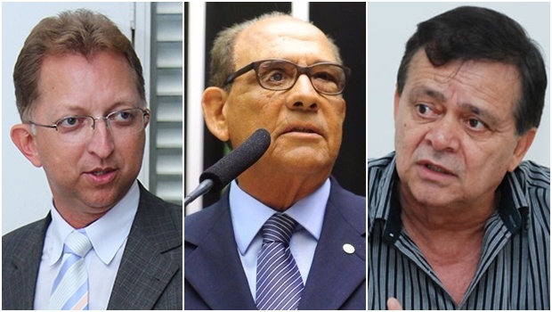 Os três deputados que mais gastaram com viagens aéreas: João Campos, Roberto Balestra e Jovair Arantes | Foto: Montagem-Reprodução/Facebook e Fernando Leite/Jornal Opção