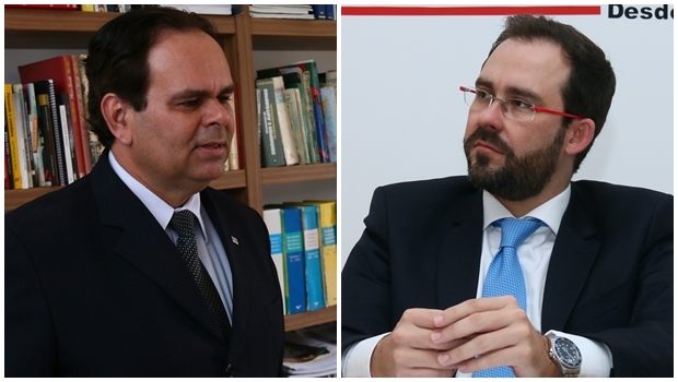 Alexandre Caiado e Lúcio Flávio | Foto: Fernando Leite/ Jornal Opção