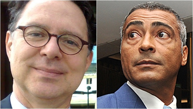 Romário de Souza e Eurípedes Alcântara, editor da “Veja”: a revista apurou mal e errou; o senador quer e tem direito de cobrar indenização