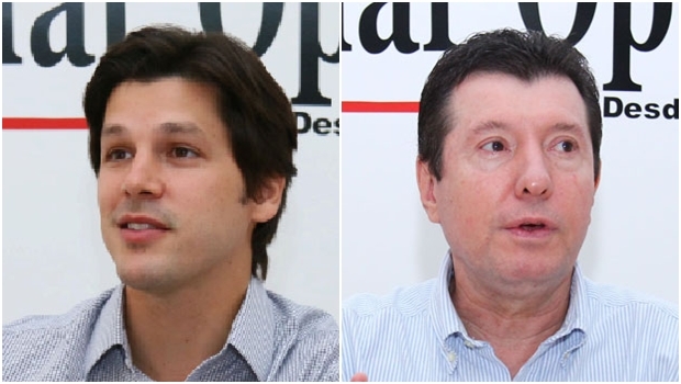 Daniel Vilela e José Nelto: um maguitista e um irista disputam o comando e a renovação do PMDB. O primeiro é o favorito | Fotos: Fernando Leite/Jornal Opção