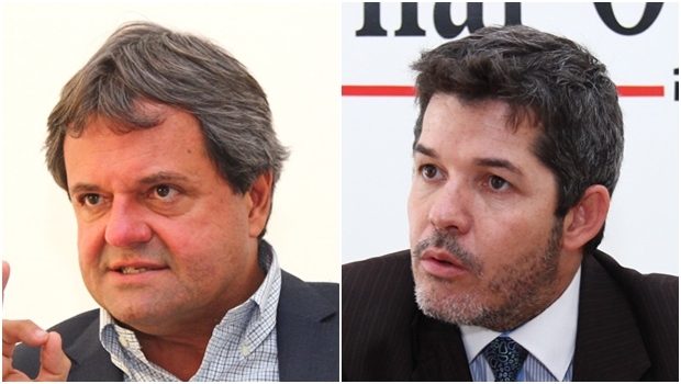 Jayme Rincón (esq) e Waldir Soares