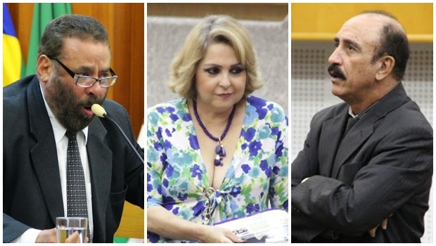Paulo Magalhães, Cida Garcêz e Izídio Alves são da base aliada ao Paço Municipal | Fotos: Alberto Maia/Câmara de Goiânia