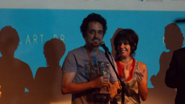 Ranulfo Borges durante premiação | Foto: Sarah Teófilo