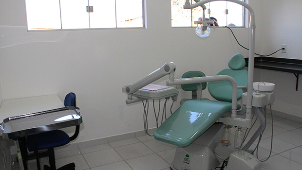 Consultório odontológico montado na nova unidade de saúde
