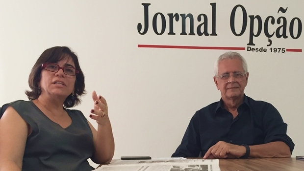 Maria Ester de Souza, coordenadora da Comissão de Ética e Disciplina, e presidente do CAU-GO, Arnaldo Mascarenhas Braga | Foto: Alexandre Parrode / Jornal Opção