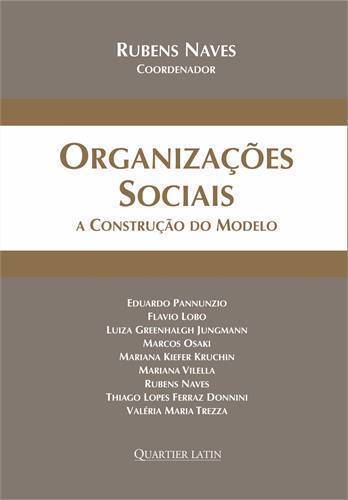 Capa do livro Organizações Sociais - a construção do modelo