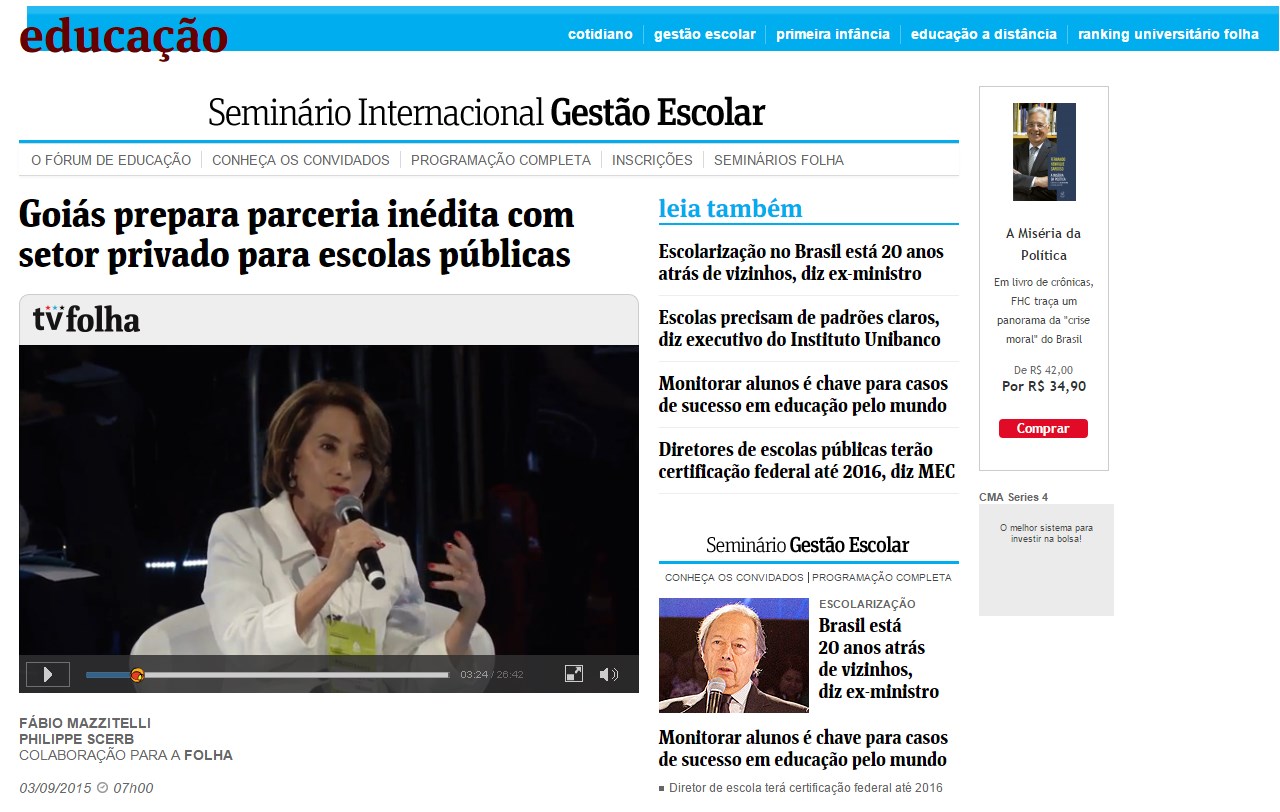 Raquel Teixeira e o governo são destaques na Folha de S. Paulo